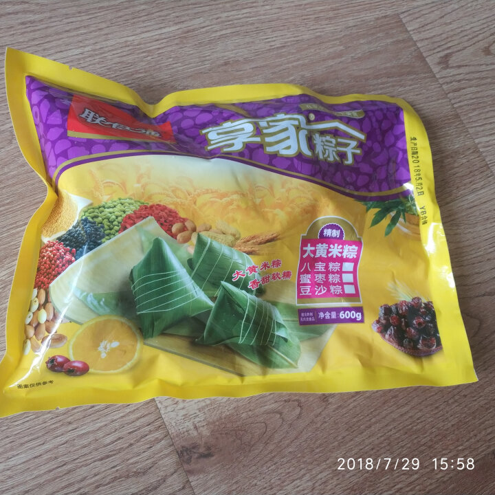 联食通 大黄米粽子 经典混装口味 蜜枣粽 八宝粽 豆沙粽 600g怎么样，好用吗，口碑，心得，评价，试用报告,第4张