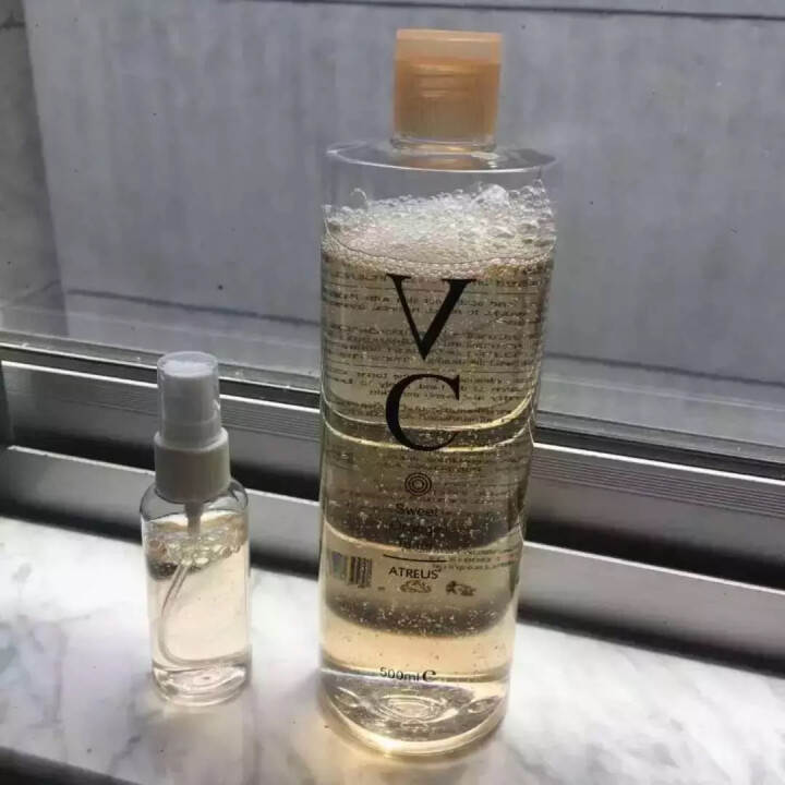 缤肌vc水爽肤水女补水保湿收缩毛孔提亮肤色化妆控油去痘印 500ml一瓶怎么样，好用吗，口碑，心得，评价，试用报告,第3张