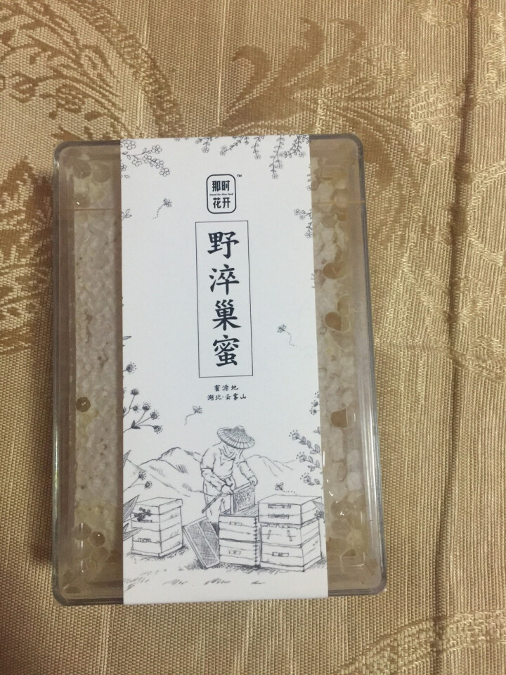 那时花开（nashihuakai） 那时花开蜂巢蜜500g土蜂蜜纯正天然自产巢蜜简装嚼着吃送勺子怎么样，好用吗，口碑，心得，评价，试用报告,第2张