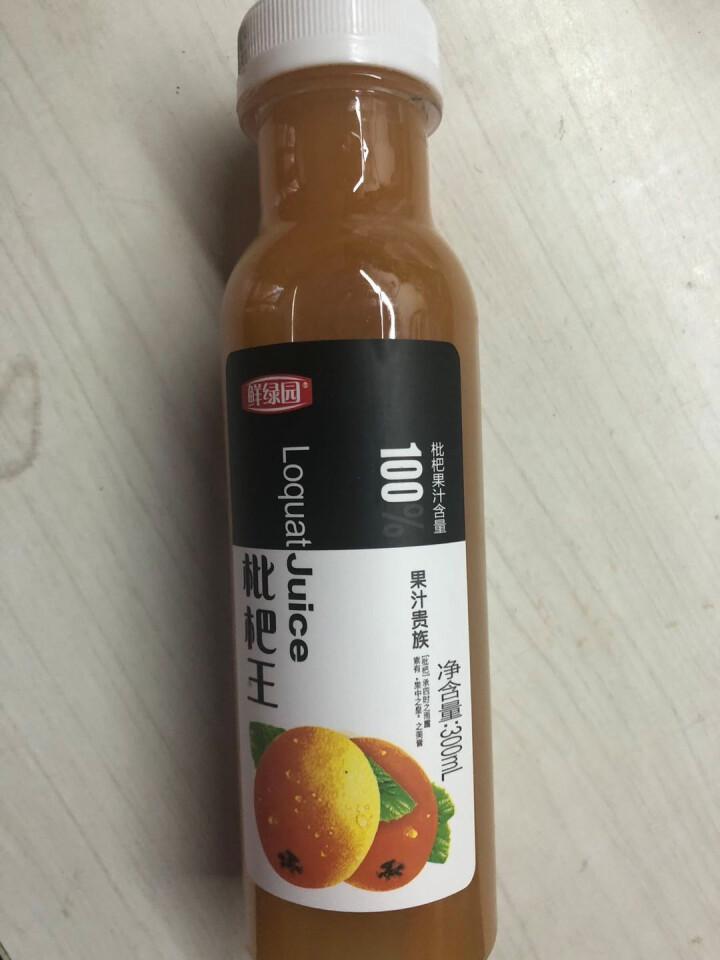 鲜绿园 枇杷汁100%枇杷王枇杷原浆果汁饮料大瓶饮料300ml 单瓶装试饮活动怎么样，好用吗，口碑，心得，评价，试用报告,第4张