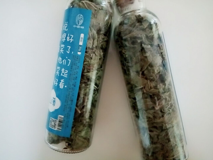 【十堰馆】薄荷叶茶干薄荷茶叶 炒制颗粒薄荷叶 食用清凉茶瓶装30g*2怎么样，好用吗，口碑，心得，评价，试用报告,第3张