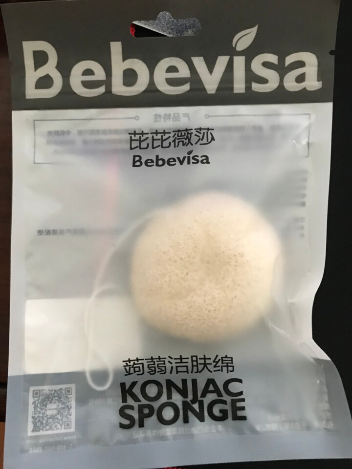 3片特价BEBEVISA半球纯净款天然蒟蒻洗脸扑魔芋深层清洁面海绵球 纯净款怎么样，好用吗，口碑，心得，评价，试用报告,第2张