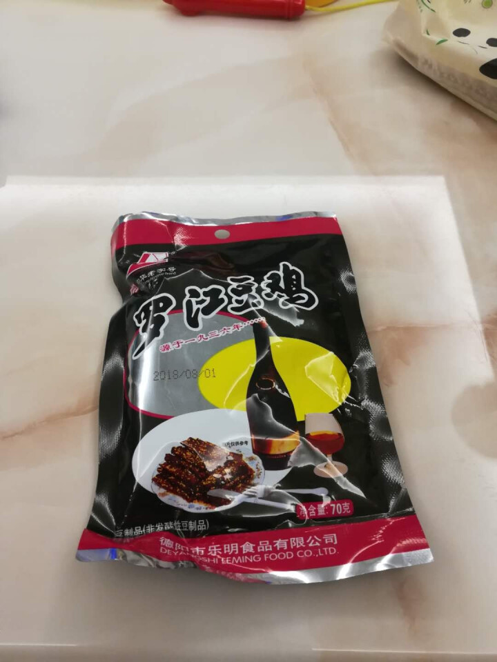 罗江（LUOJIANG） 罗江豆鸡休闲零食品豆皮制品素食四川特产中华老字号 麻辣味70g怎么样，好用吗，口碑，心得，评价，试用报告,第2张