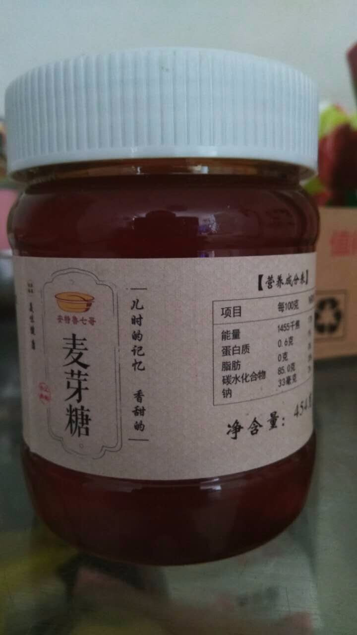 安特鲁七哥麦芽糖叮叮糖浆糖稀饴糖手工牛轧糖烘焙原料（454g/罐）怎么样，好用吗，口碑，心得，评价，试用报告,第4张