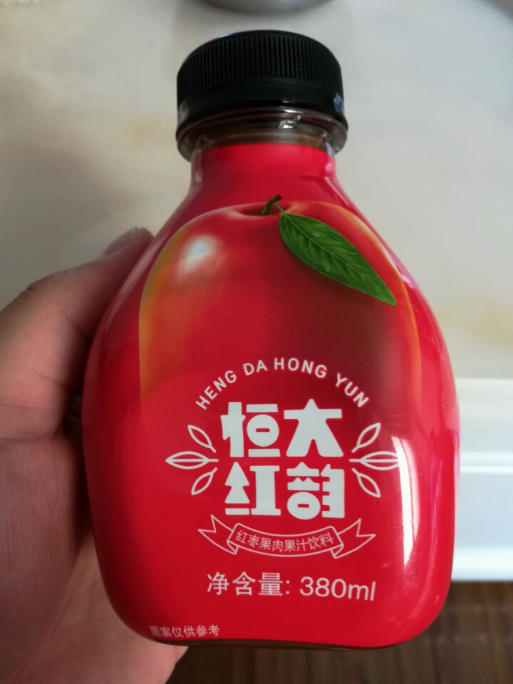 恒大 红韵红枣汁果肉果汁果味饮料礼盒装 380ml*1瓶（试饮装）怎么样，好用吗，口碑，心得，评价，试用报告,第2张