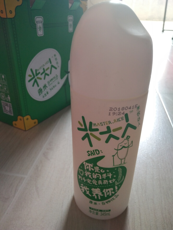 米大人 米露大米谷物饮料6瓶礼盒装  （345 ml*6罐） 原米味 默认1怎么样，好用吗，口碑，心得，评价，试用报告,第4张