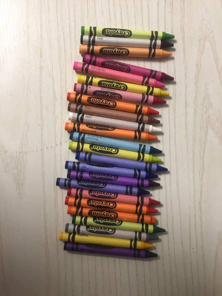 美国绘儿乐Crayola 儿童绘画 画笔工具 彩色蜡笔套装 学生绘画练习 24色标准蜡笔52,第3张