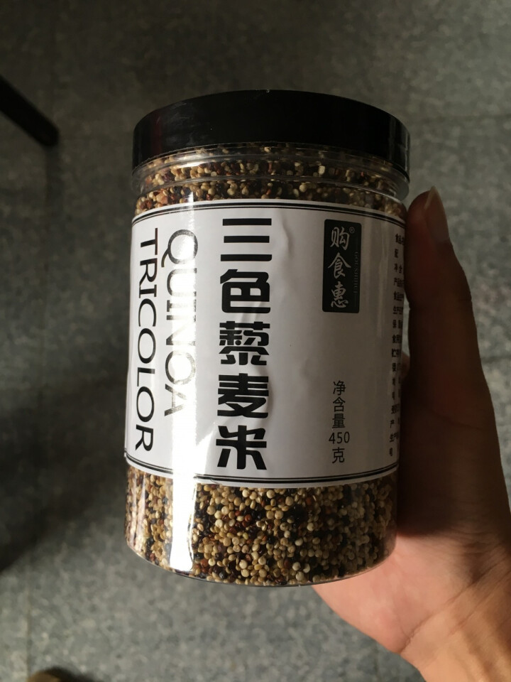 购食惠 三色藜麦米 450g（红白黑藜麦 稀有五谷杂粮 粗粮粥米）怎么样，好用吗，口碑，心得，评价，试用报告,第2张