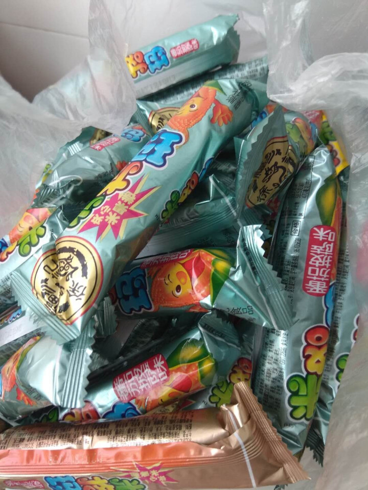 徐福记 夹心米果卷 散装称500g 米格玛奶油芝士番茄味零食饼干 （随机混合味）怎么样，好用吗，口碑，心得，评价，试用报告,第2张