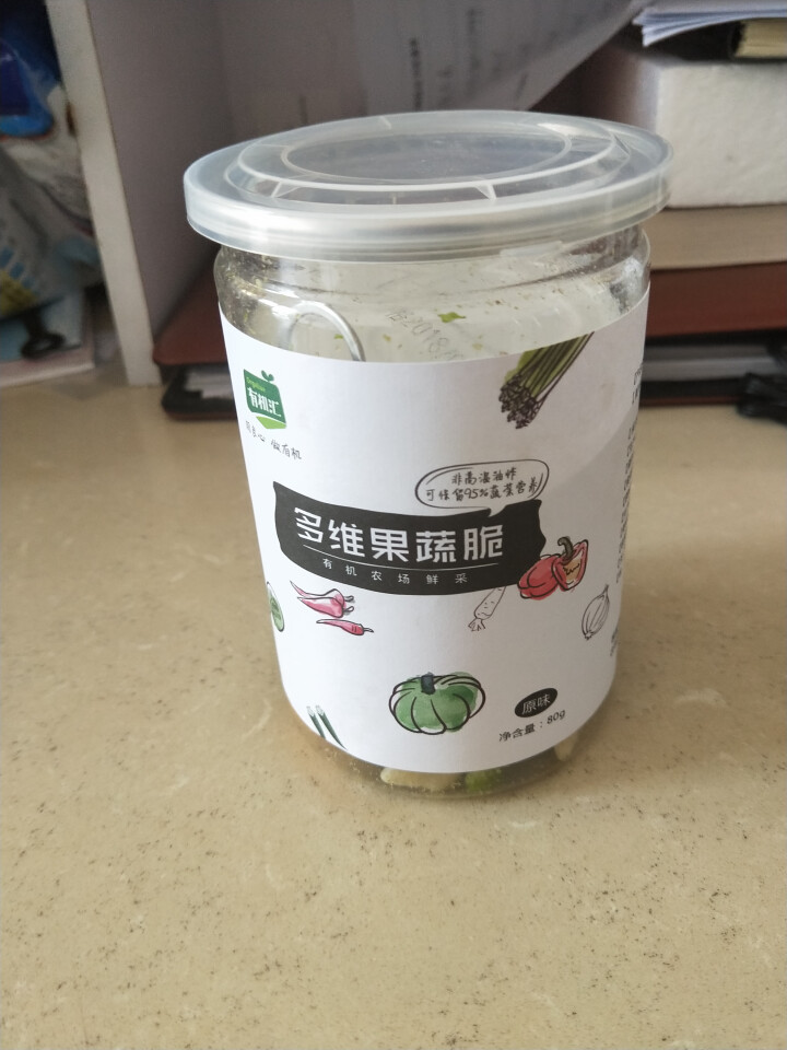 有机汇 有机蔬菜蔬菜干 营养果蔬脆 每80g/罐 1罐怎么样，好用吗，口碑，心得，评价，试用报告,第2张