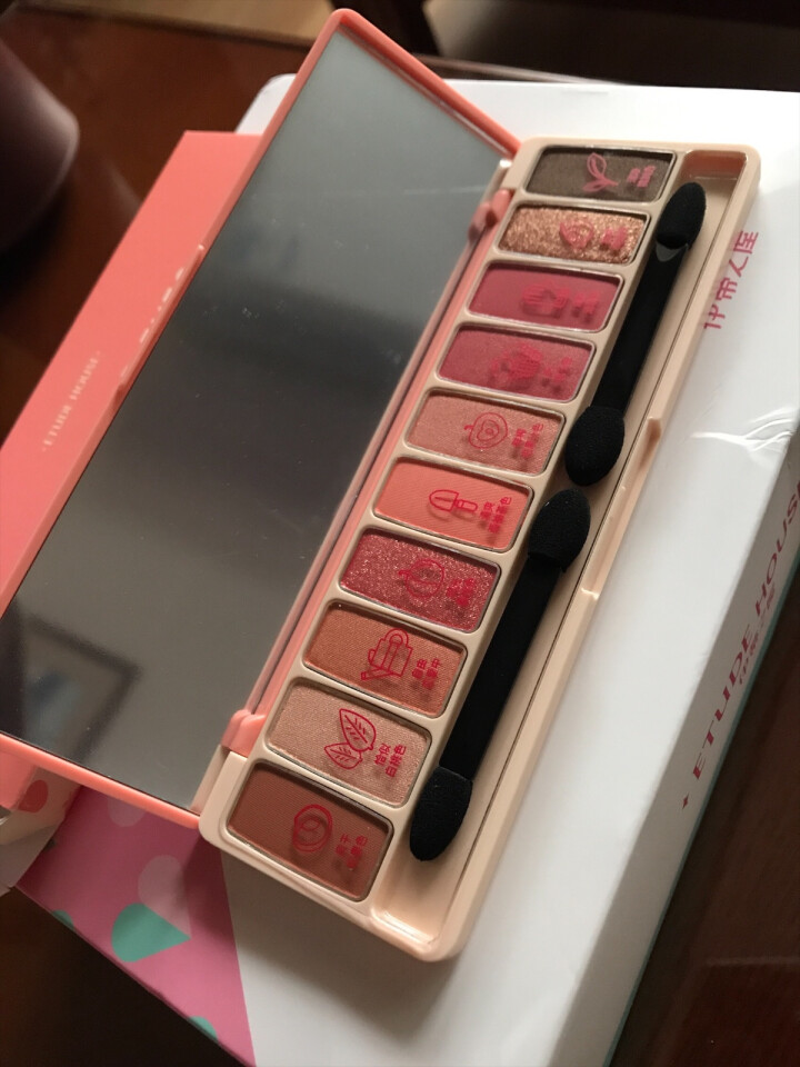 伊蒂之屋（ETUDE HOUSE）玩转色彩多色眼影盘10g 蜜桃农场（网红眼影 哑光珠光 10色 易上色 不飞粉）怎么样，好用吗，口碑，心得，评价，试用报告,第4张