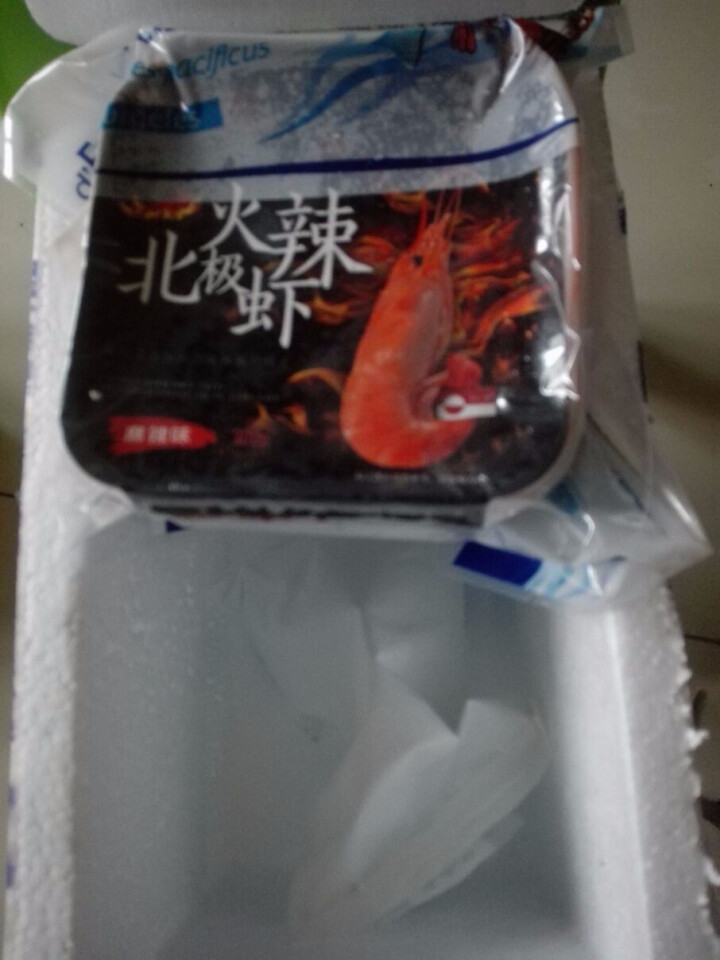 蓝蝶 熟冻 火辣北极甜虾（丹麦北极熊 北极虾） 麻辣味 300g/盒 21,第2张