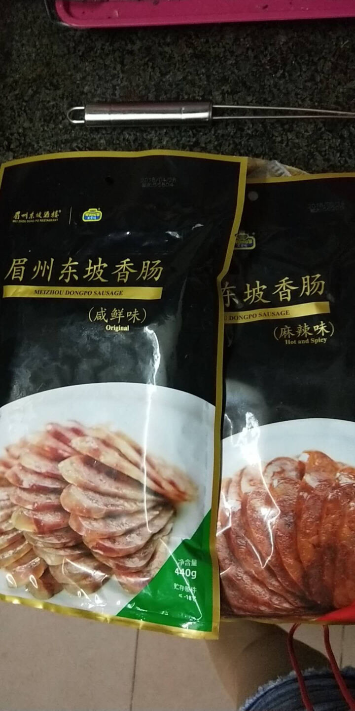 王家渡 眉州东坡香肠 麻辣味  440g/袋 眉州东坡酒楼同款 川味腊肠 方便速食 食用百搭怎么样，好用吗，口碑，心得，评价，试用报告,第4张