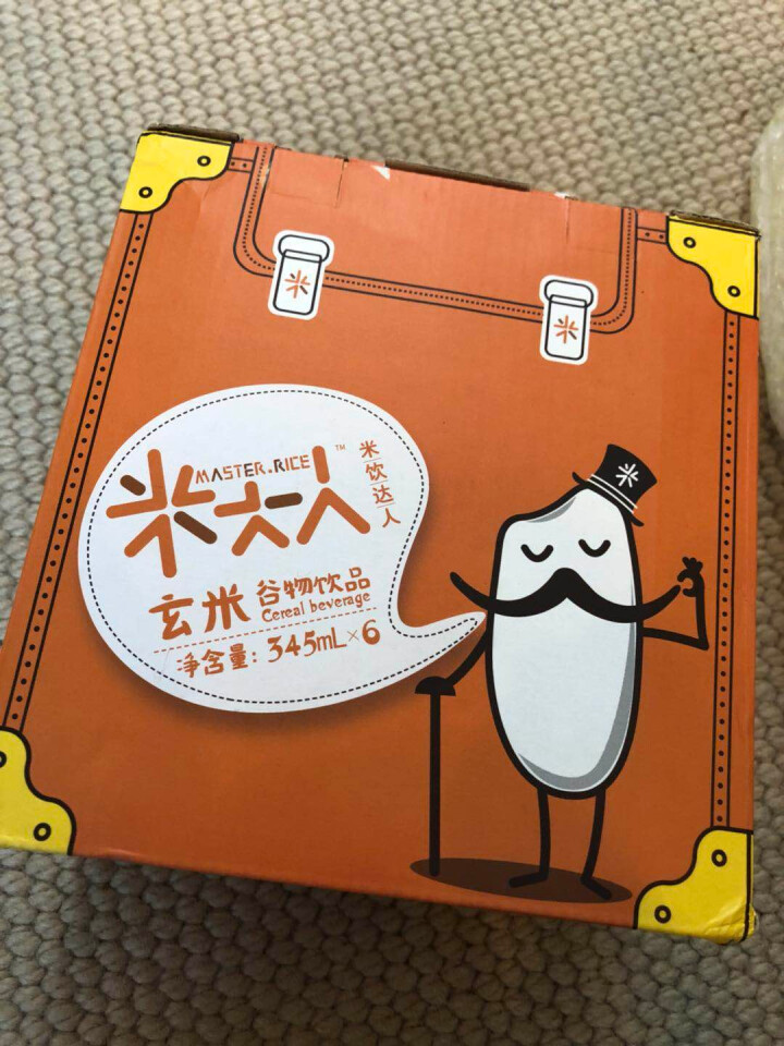 米大人 米露大米谷物饮料6瓶礼盒装 （345 ml*6瓶） 玄米（糙米）味怎么样，好用吗，口碑，心得，评价，试用报告,第2张
