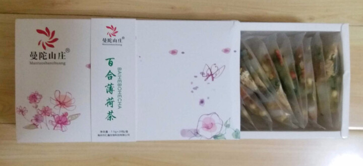 曼陀山庄 百合花茶薄荷茶 菊花茶 桂花 白菊 冰糖 口气 清新组合花草茶 15包一盒 组合花茶怎么样，好用吗，口碑，心得，评价，试用报告,第3张