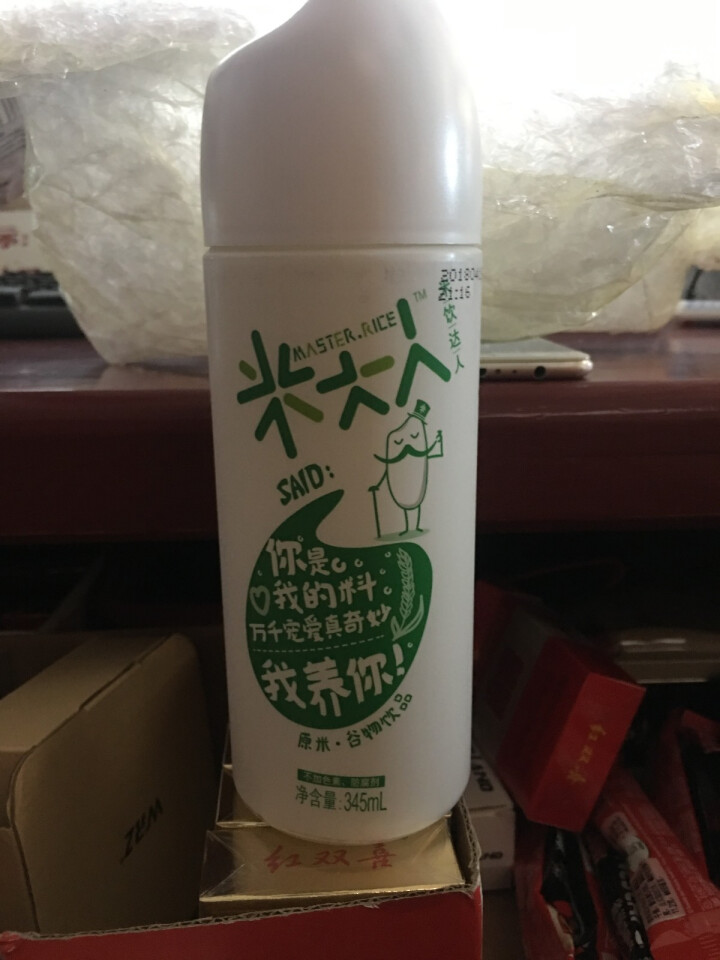 米大人 米露大米谷物饮料6瓶礼盒装  （345 ml*6罐） 原米味 默认1怎么样，好用吗，口碑，心得，评价，试用报告,第3张