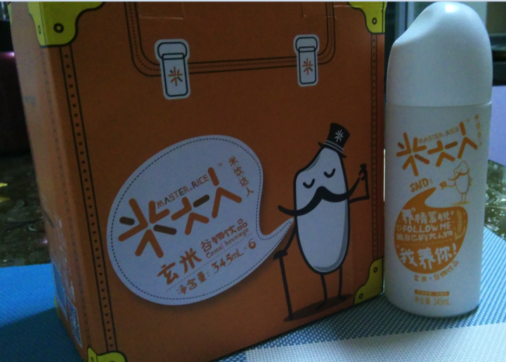 米大人 米露大米谷物饮料6瓶礼盒装 （345 ml*6瓶） 玄米（糙米）味怎么样，好用吗，口碑，心得，评价，试用报告,第3张