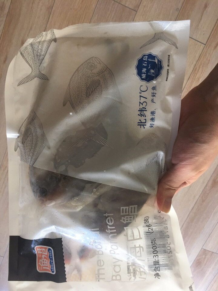 渔港 渤海白鲳鱼300g（内含2条 单条包装） 袋装 冷冻 银鲳平鱼怎么样，好用吗，口碑，心得，评价，试用报告,第2张