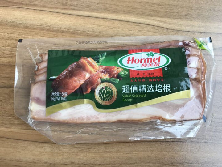 荷美尔 超值精选培根 冷藏熟食 150g/袋（2件起售） 烧烤食材怎么样，好用吗，口碑，心得，评价，试用报告,第2张