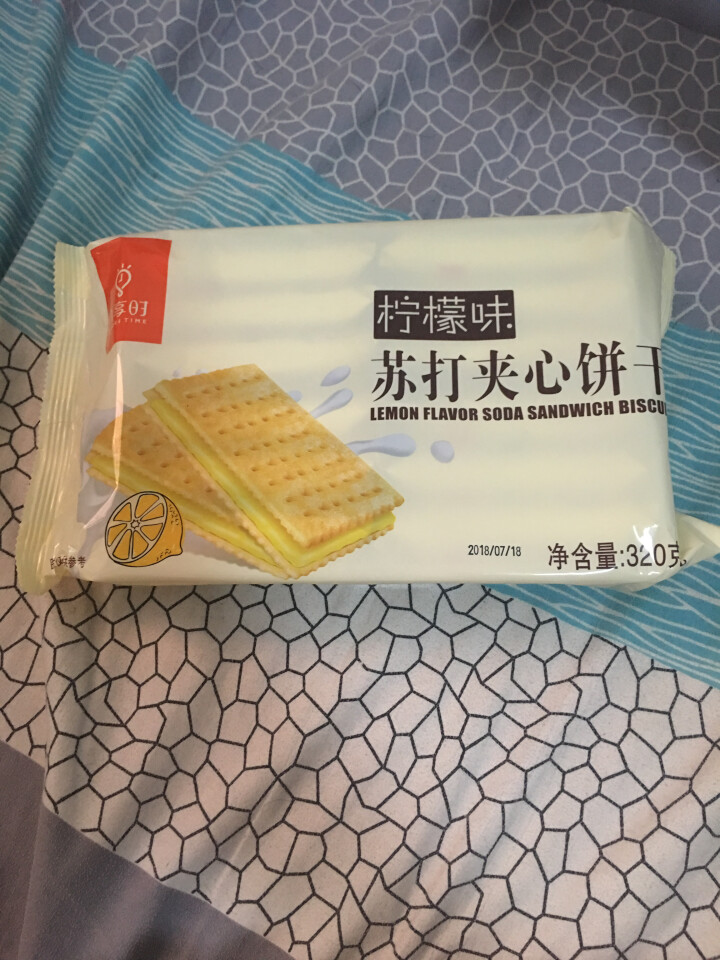 【京东自有品牌】八享时 苏打夹心饼干 柠檬味 320g/袋 蛋糕 休闲零食怎么样，好用吗，口碑，心得，评价，试用报告,第2张