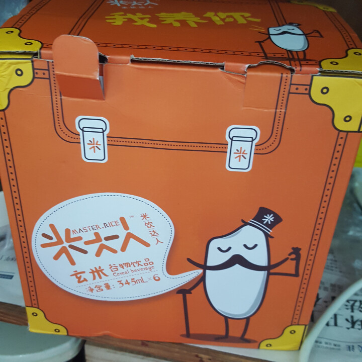 米大人 米露大米谷物饮料6瓶礼盒装 （345 ml*6瓶） 玄米（糙米）味怎么样，好用吗，口碑，心得，评价，试用报告,第2张