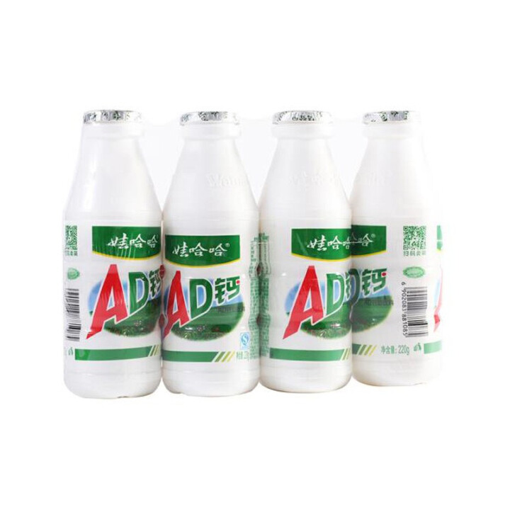 娃哈哈 包邮 饮料乳品 乳酸菌饮品 牛奶饮品 AD钙奶饮品 儿童小孩益生菌　儿时怀旧回忆 AD钙奶 220ml*4瓶怎么样，好用吗，口碑，心得，评价，试用报告,第2张