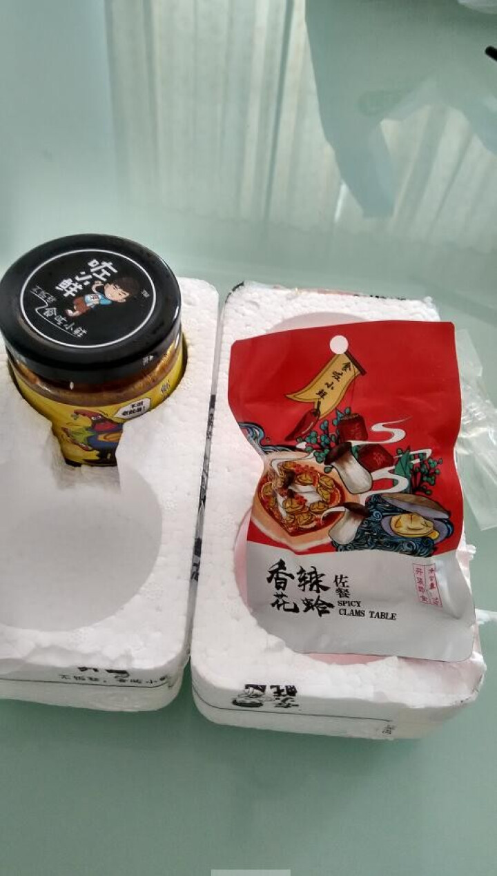 咗小鲜 蛤蜊杏鲍菇 海鲜熟食花蛤罐头鱿鱼即食瓶装 麻辣花甲下饭 鱿鱼香辣*1怎么样，好用吗，口碑，心得，评价，试用报告,第3张