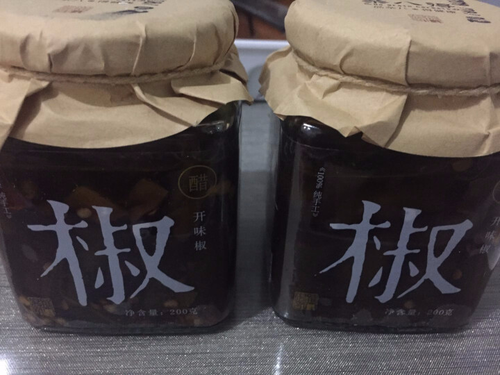 杂八得開味椒醋泡辣子调味料 陕西地方特产夹馍拌饭饺子伴侣辣椒醋泡辣子调味 200g 2瓶怎么样，好用吗，口碑，心得，评价，试用报告,第2张