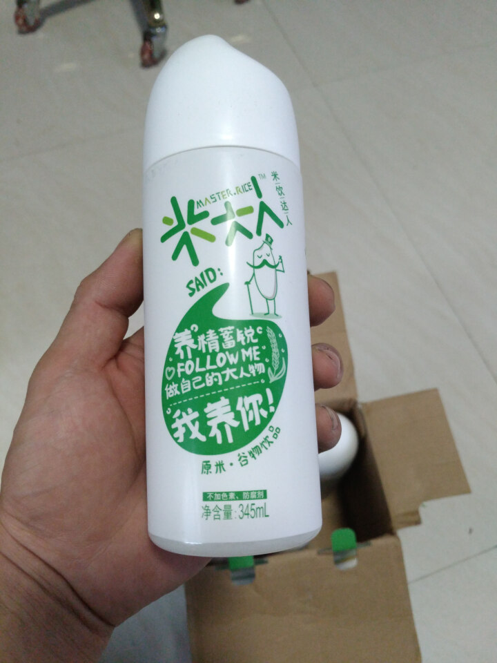 米大人 米露大米谷物饮料6瓶礼盒装  （345 ml*6罐） 原米味 默认1怎么样，好用吗，口碑，心得，评价，试用报告,第3张