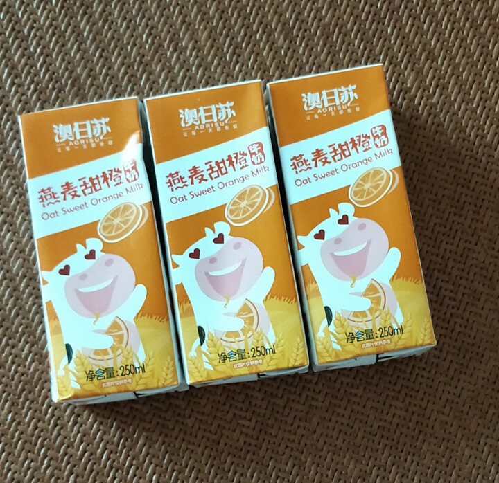 澳日苏  燕麦甜橙牛奶  250ml*12盒 礼盒装怎么样，好用吗，口碑，心得，评价，试用报告,第2张