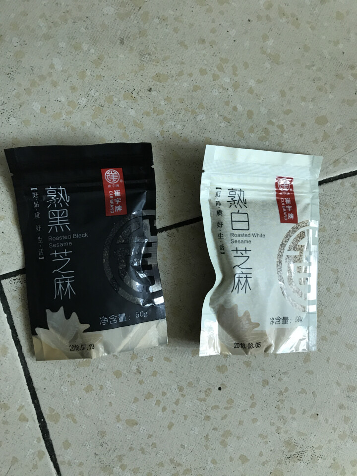 崔字牌熟黑白芝麻无添加无染色无草籽我沙子开袋即食2*50g装怎么样，好用吗，口碑，心得，评价，试用报告,第4张