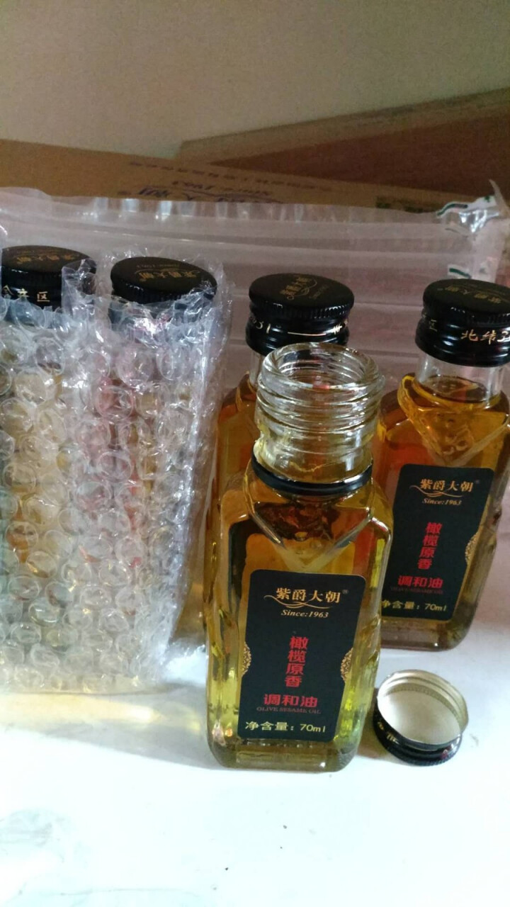 紫爵大朝 橄榄香油70ml 高端芝麻 6瓶装怎么样，好用吗，口碑，心得，评价，试用报告,第4张