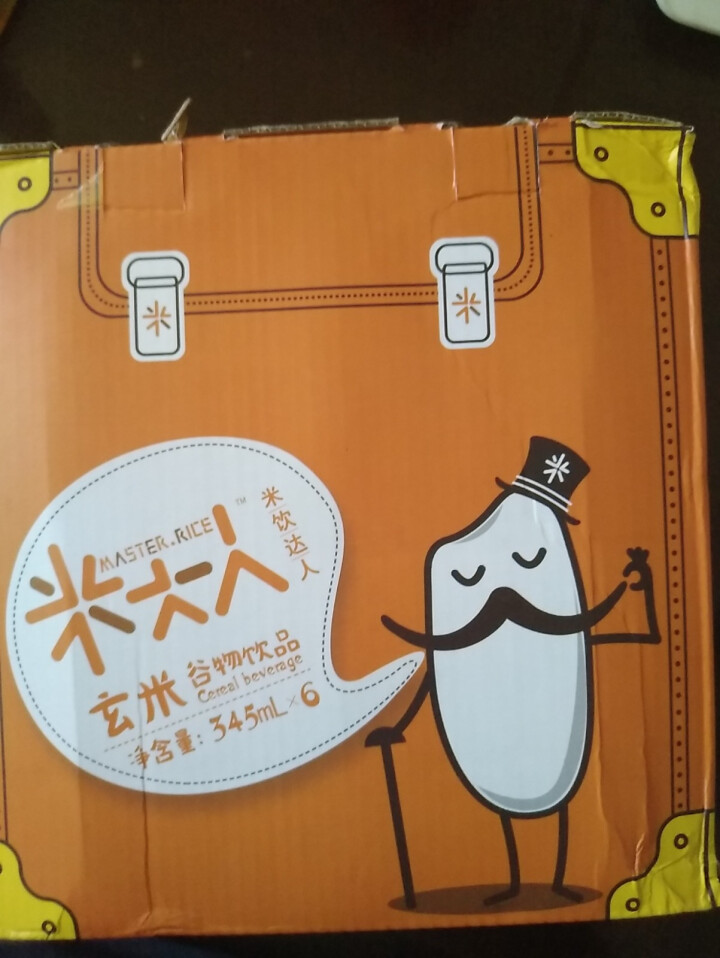 米大人 米露大米谷物饮料6瓶礼盒装 （345 ml*6瓶） 玄米（糙米）味怎么样，好用吗，口碑，心得，评价，试用报告,第2张