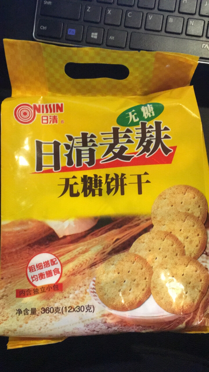 日清（nissin） 无糖 麦麸饼干谷物粗粮膳食低卡健身消化点心孕妇血糖早餐下午茶独立小包装360g怎么样，好用吗，口碑，心得，评价，试用报告,第2张