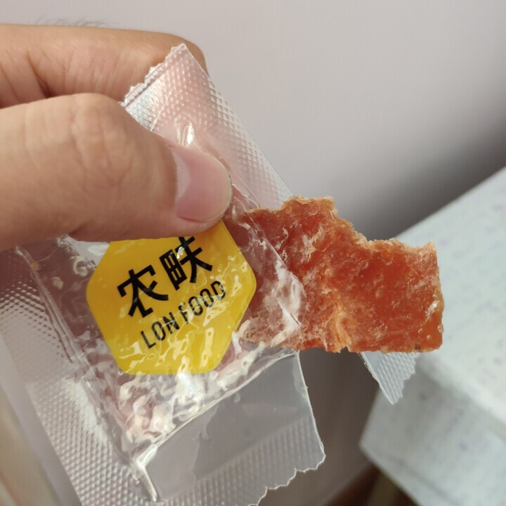 农畉（LONFOOD） 农畉猪肉脯75g 原味蜜汁香辣休闲小零食 香辣怎么样，好用吗，口碑，心得，评价，试用报告,第4张