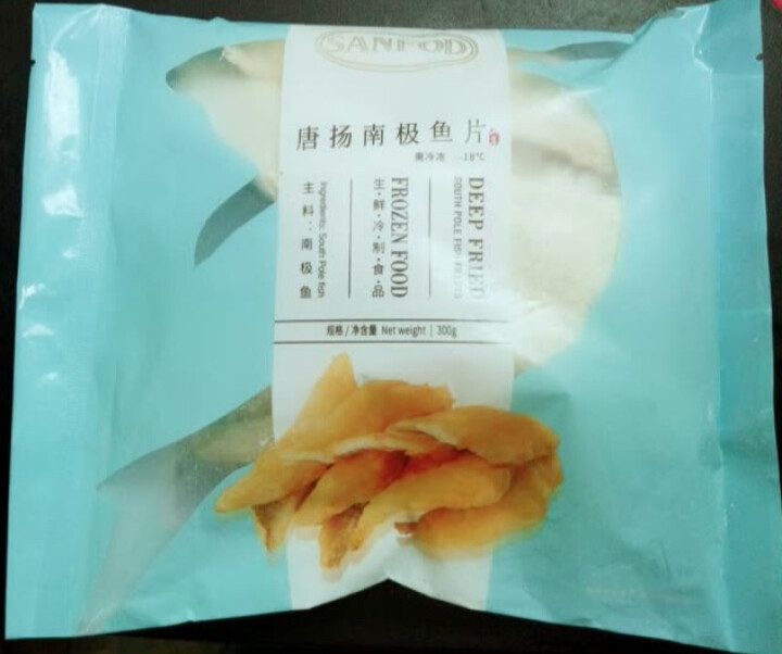 山孚 唐扬南极鱼片 300g 海鲜水产 炸品怎么样，好用吗，口碑，心得，评价，试用报告,第2张