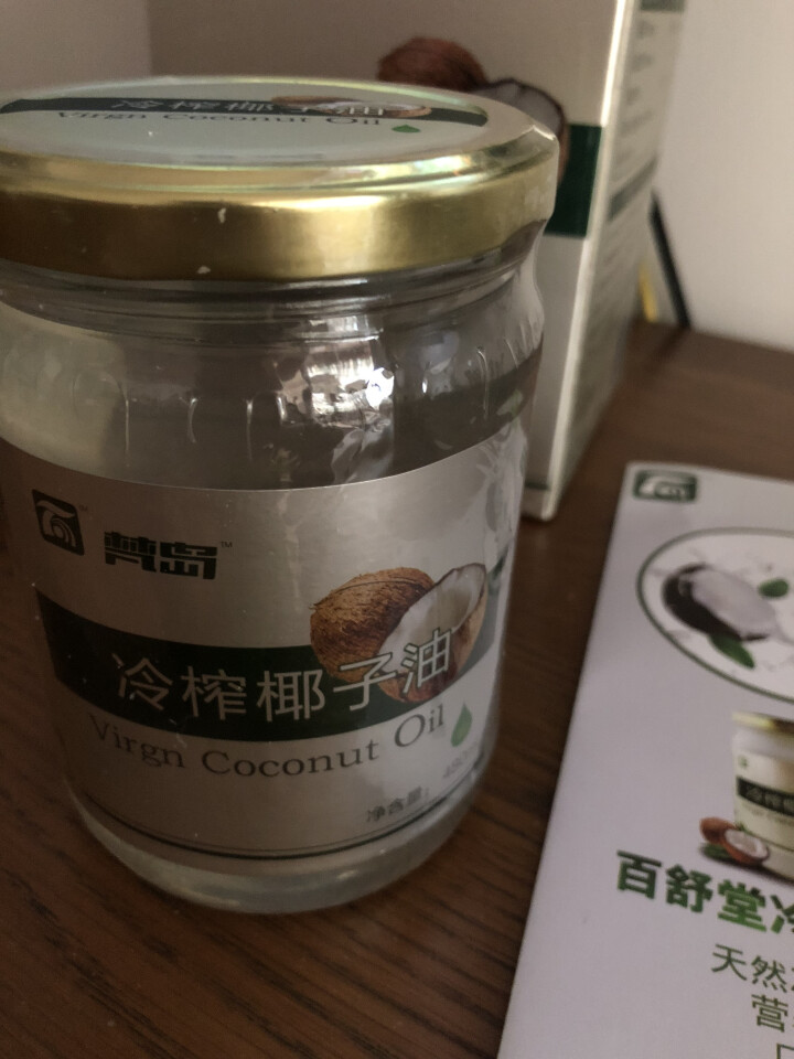 百舒堂梵岛冷榨椰子油480ml海南特产玻璃瓶礼品装怎么样，好用吗，口碑，心得，评价，试用报告,第4张