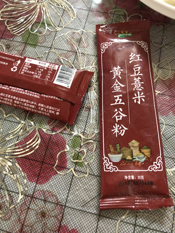 阳光豆坊（yangguangdoufang） 九阳红豆薏米粉 五谷杂粮代餐 红豆薏米粉30g/条×2条怎么样，好用吗，口碑，心得，评价，试用报告,第2张