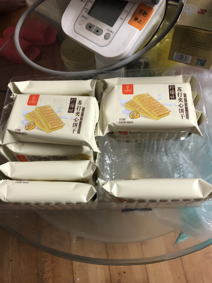 【京东自有品牌】八享时 苏打夹心饼干 柠檬味 320g/袋 蛋糕 休闲零食怎么样，好用吗，口碑，心得，评价，试用报告,第4张