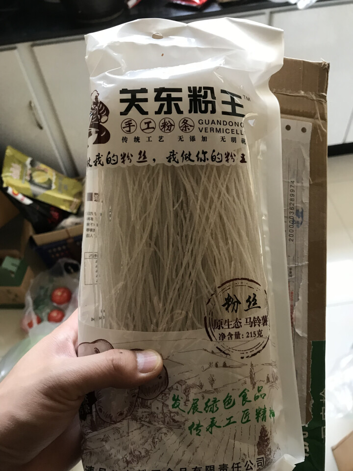 关东粉王 东北马铃薯粉丝  土豆粉丝215g 东北特产怎么样，好用吗，口碑，心得，评价，试用报告,第2张