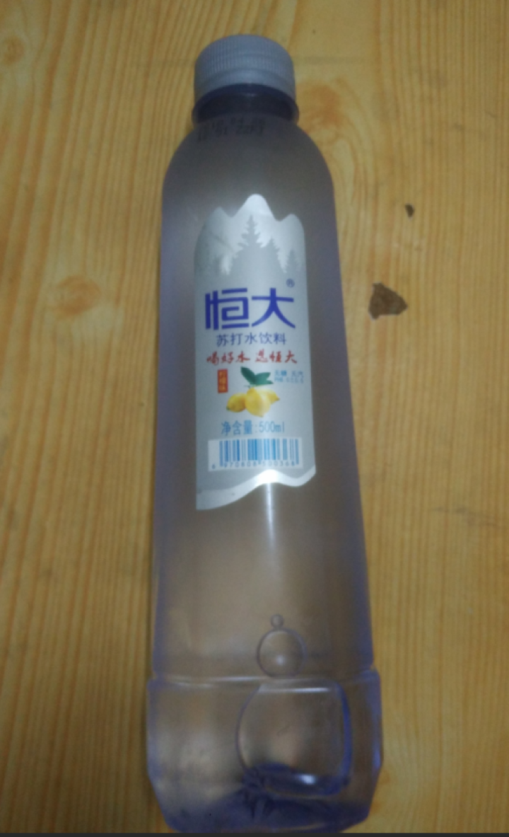 恒大 柠檬味苏打水饮料 无糖无汽弱碱性水 500ml*1瓶怎么样，好用吗，口碑，心得，评价，试用报告,第2张