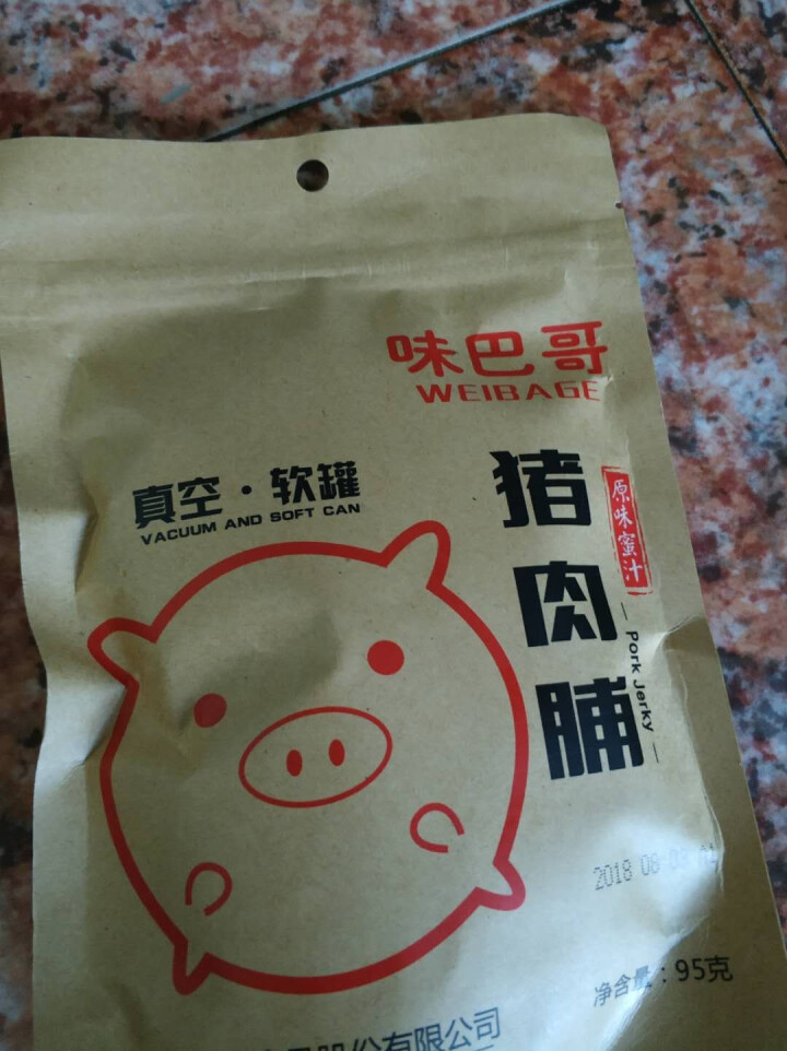 味巴哥 蜜汁猪肉脯95g 小包装 肉干肉脯 零食休闲小吃 蜜汁猪肉脯靖江风味 蜜汁味怎么样，好用吗，口碑，心得，评价，试用报告,第2张