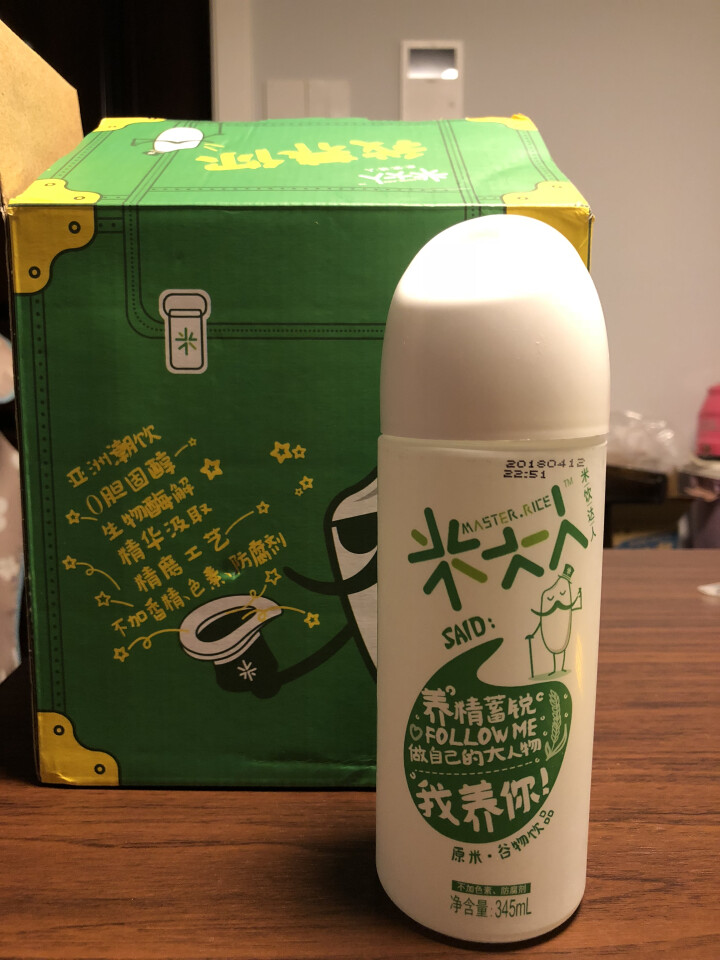 米大人 米露大米谷物饮料6瓶礼盒装  （345 ml*6罐） 原米味 默认1怎么样，好用吗，口碑，心得，评价，试用报告,第2张