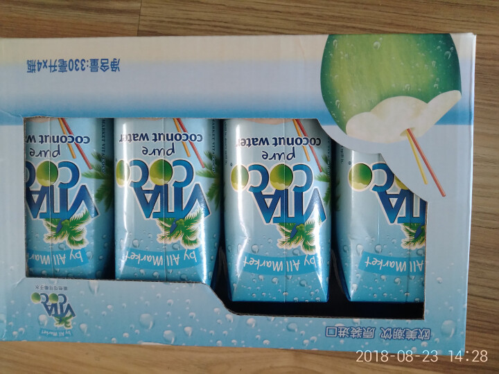 唯他可可（Vita Coco）天然椰子水进口NFC果汁饮料330ml*4瓶怎么样，好用吗，口碑，心得，评价，试用报告,第2张