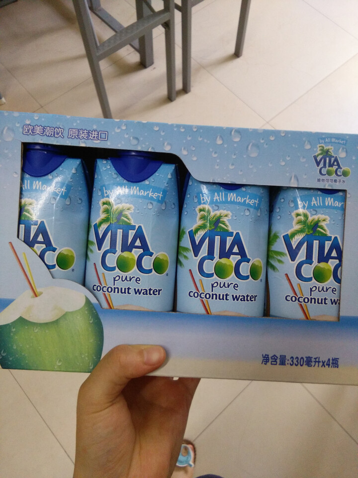 唯他可可（Vita Coco）天然椰子水进口NFC果汁饮料330ml*4瓶怎么样，好用吗，口碑，心得，评价，试用报告,第4张