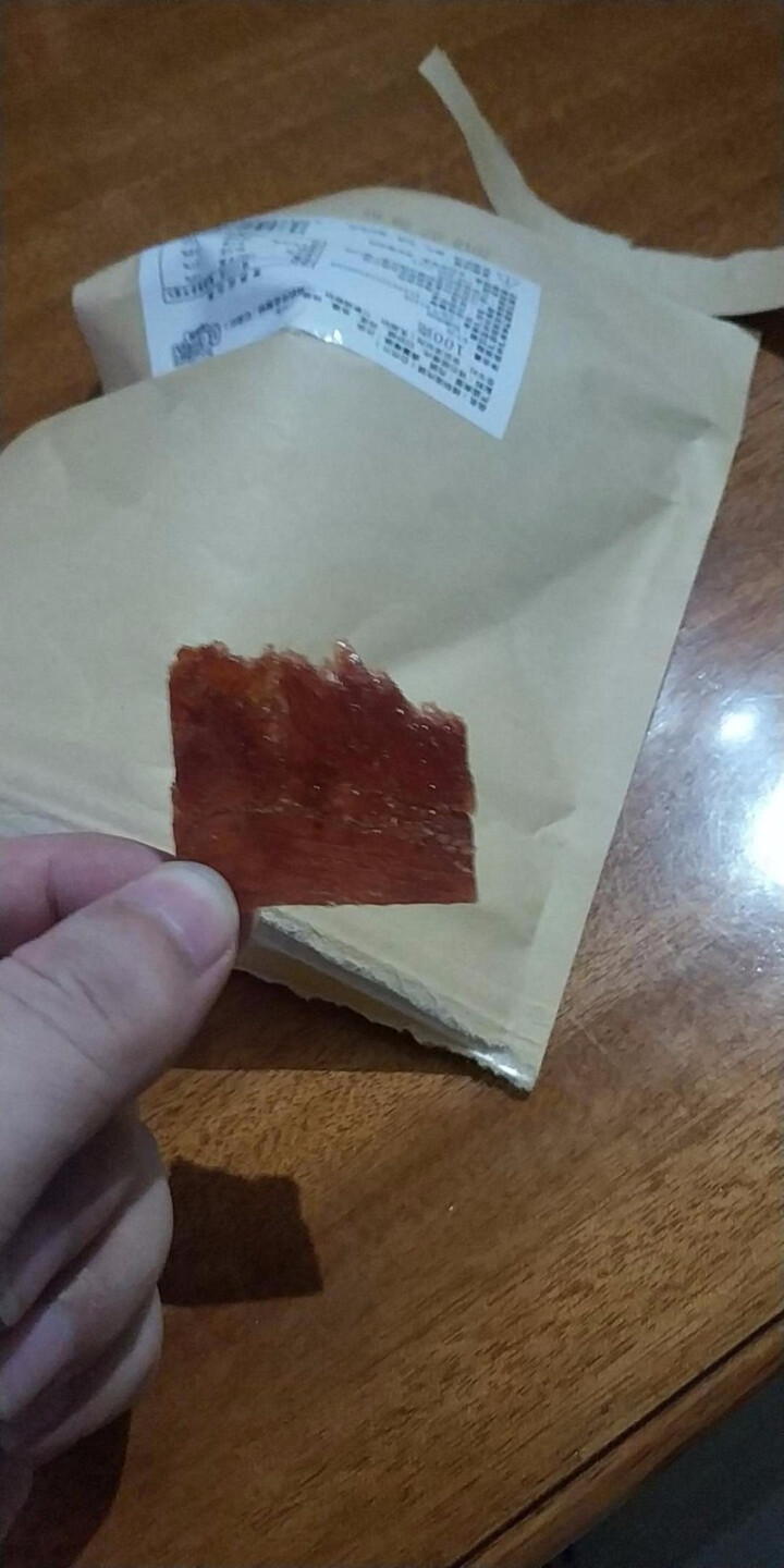 味巴哥 猪肉脯自然片100g休闲食品零食小吃靖江风味猪肉干肉脯 原味精制自然片100g怎么样，好用吗，口碑，心得，评价，试用报告,第4张