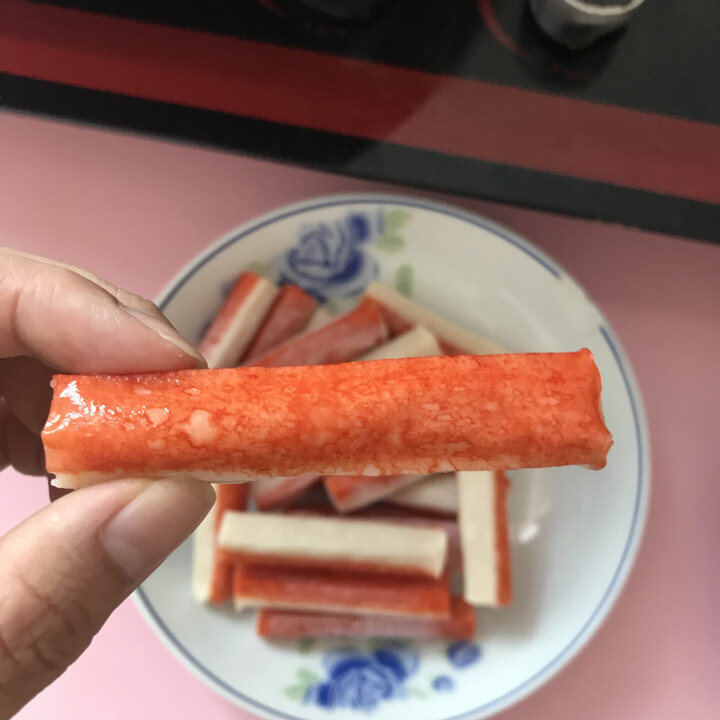 海霸王 蟹味棒 500g 32个 蟹味蟹柳 火锅丸子 火锅食材 烧烤食材怎么样，好用吗，口碑，心得，评价，试用报告,第3张