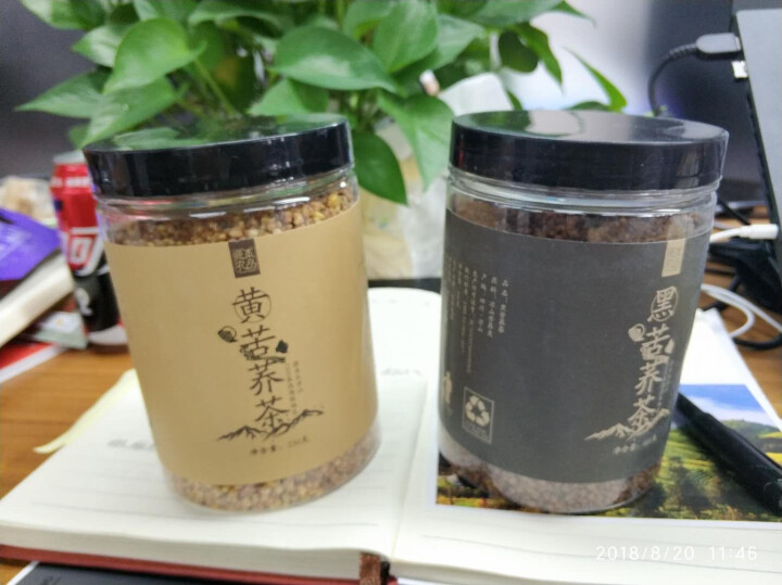 源本农品 2罐装 黑苦荞茶黄苦荞麦茶 四川大凉山特级特产大麦茶正品全胚芽大颗粒麦香茶 谷物养生茶 黑黄苦荞组合罐装 630g怎么样，好用吗，口碑，心得，评价，试,第4张