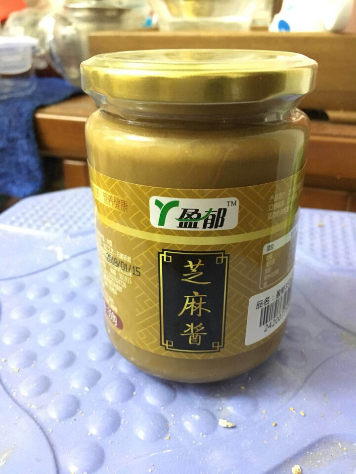 【买1送1】盈郁 芝麻酱350g 火锅蘸酱 凉拌菜芝麻酱 石磨芝麻酱 宝宝孕妇补钙芝麻酱 调味酱 350g芝麻酱怎么样，好用吗，口碑，心得，评价，试用报告,第2张