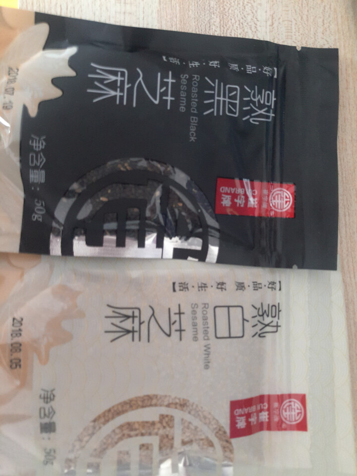 崔字牌熟黑白芝麻无添加无染色无草籽我沙子开袋即食2*50g装怎么样，好用吗，口碑，心得，评价，试用报告,第2张